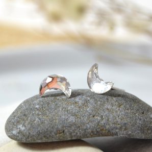 orecchini luna crystal