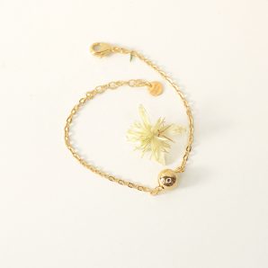 BRACCIALE CON SFERA GOLD