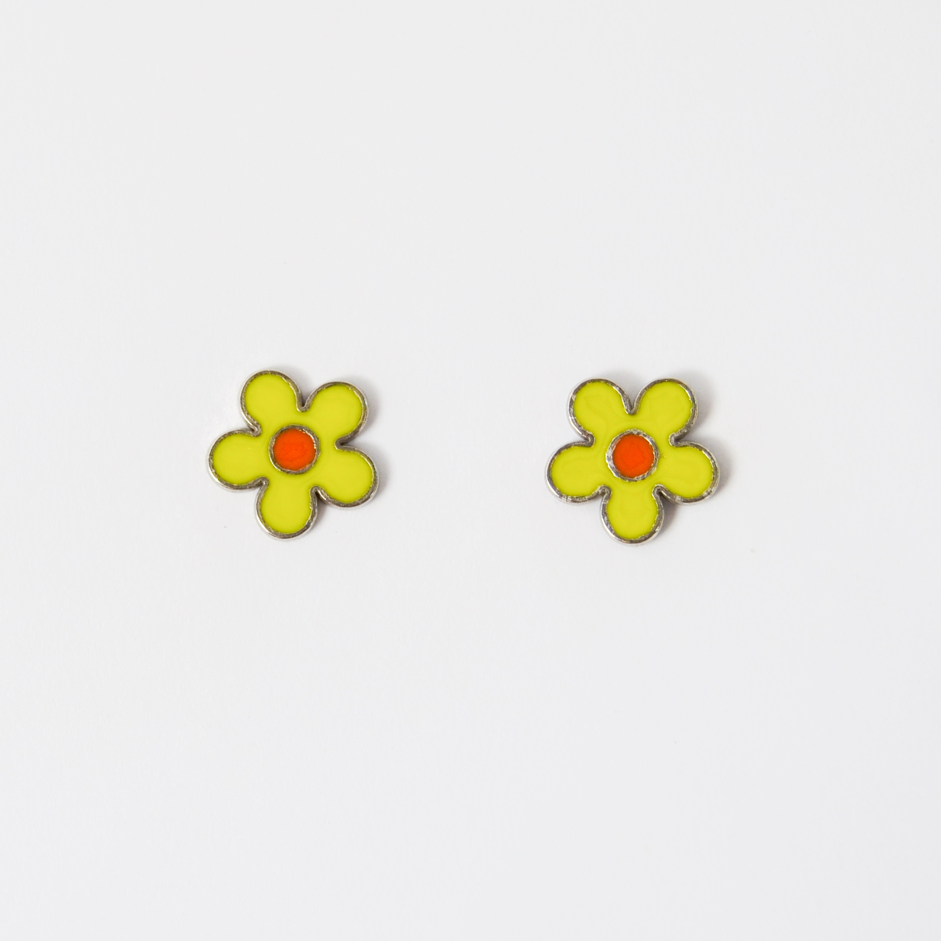 ORECCHINI BAMBINI | MARGHERITA GIALLA - immagine 2