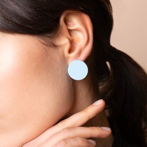 BOTTONI TONDI CELESTE PASTELLO