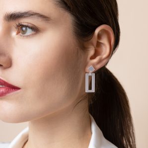 PENDENTI "FRAME" BIANCO PERLA