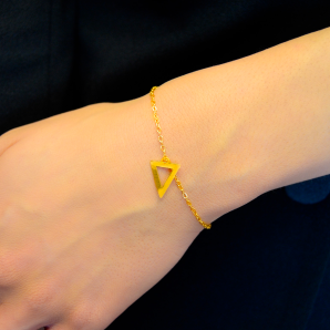 BRACCIALE ORO CON TRIANGOLO