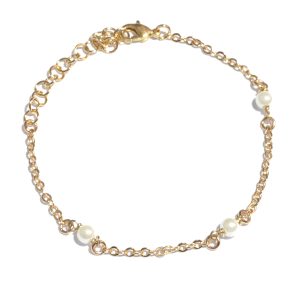 bracciale perline gold placcato in oro 18K, ideale per indossare tutti i giorni o come idea regalo, disponibile in farmacia