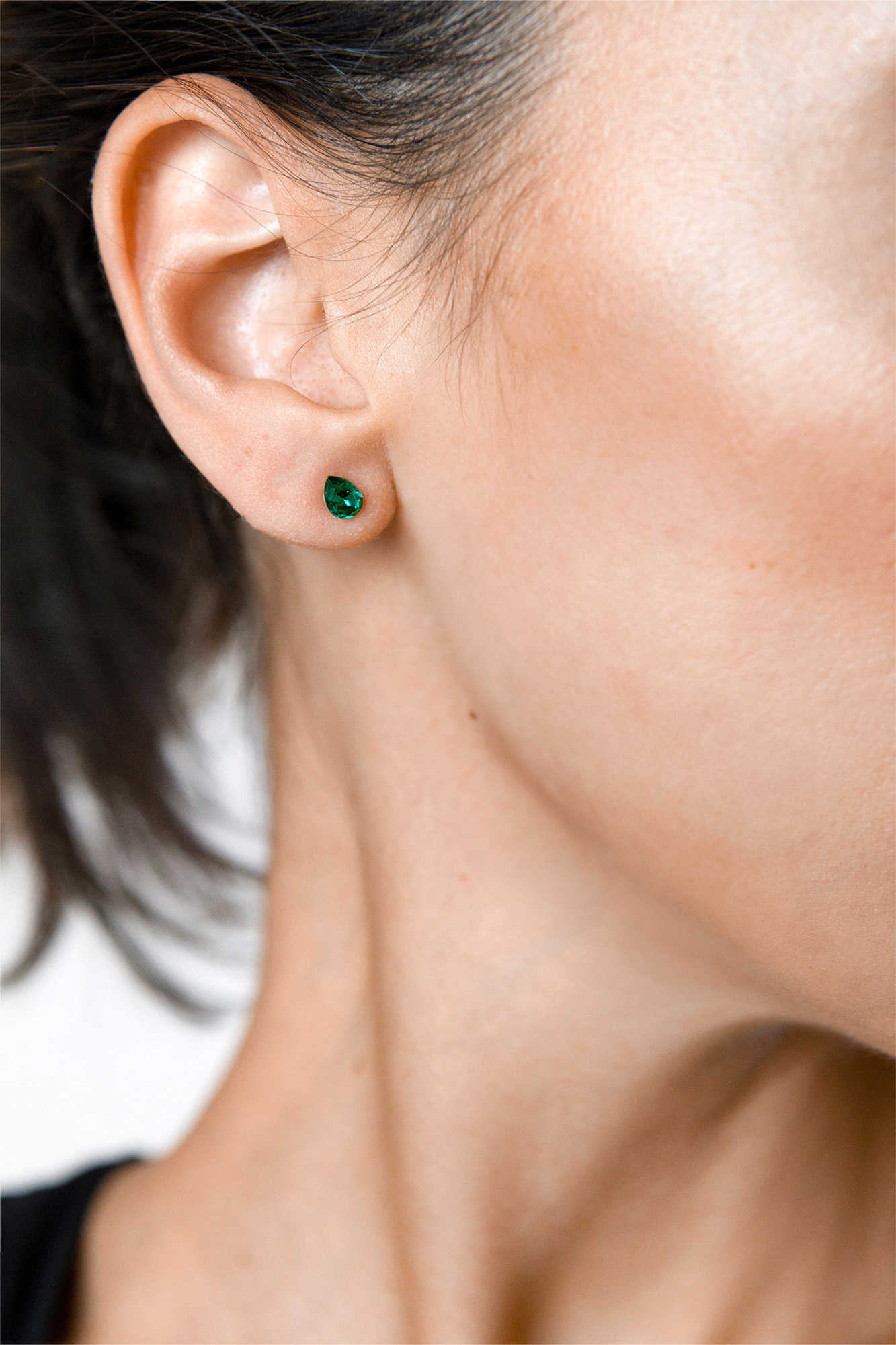 goccia verde emerald swarovski