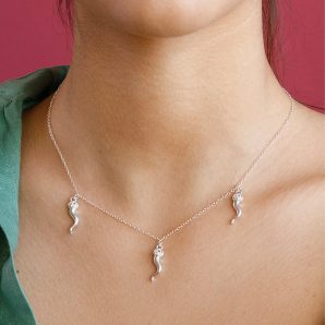 Collana Cornetti Silver