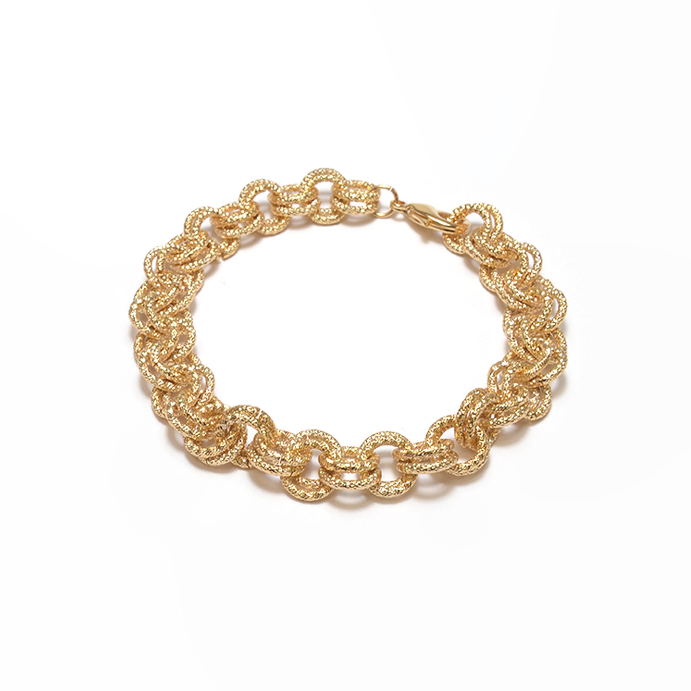 Bracciale doppia catena gold