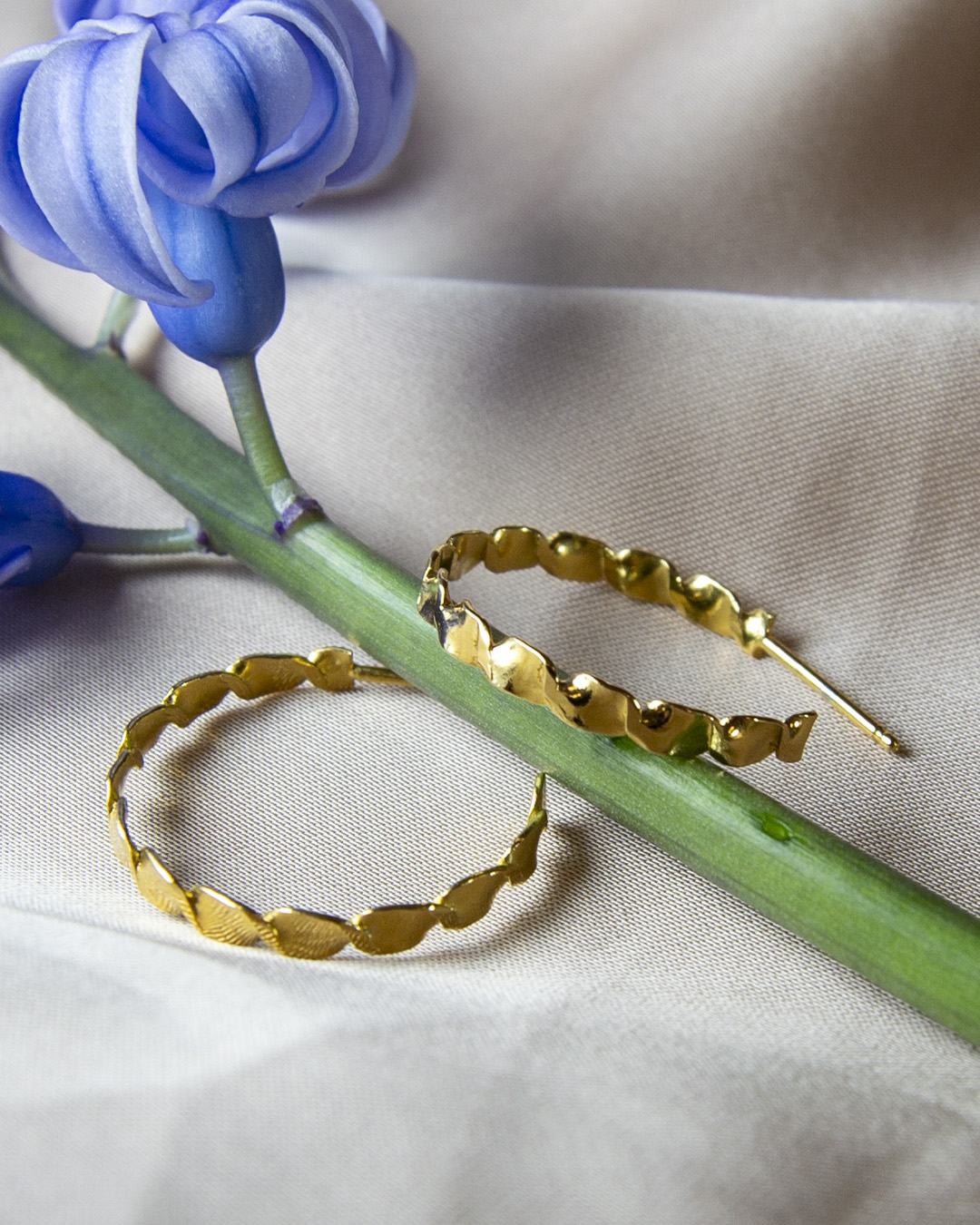 Cerchi spirale piatta gold - immagine 3