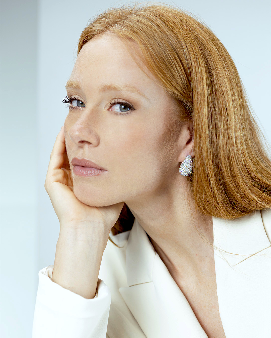 Orecchini WOW gocce strass boreali