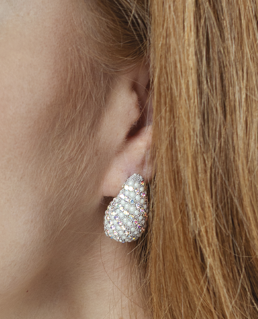 Orecchini WOW gocce strass boreali - immagine 3